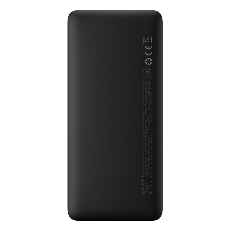 BASEUS LiFePO4 Digital Display Power Bank 27600mAh 20W with 0.3m USB to Type-C 3A Cable BASEUS LiFePO4 Digital Display Power Bank 27600mAh 20W with 0.3m USB to Type-C 3A Cable